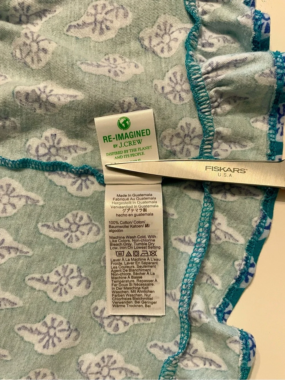 Crewcuts Teal Sleeveless Printed Flared Dress